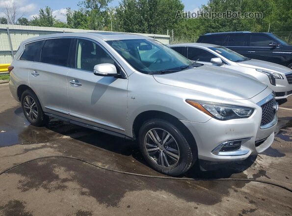 5N1DL0MMXJC534138 2018 INFINITI QX60 Silver Передня права чверть