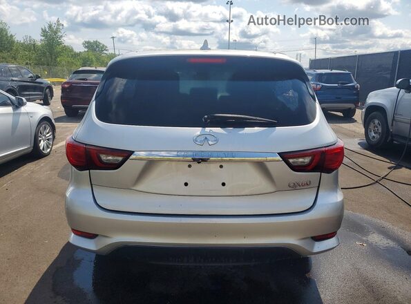 5N1DL0MMXJC534138 2018 INFINITI QX60 Silver Вид ззаду