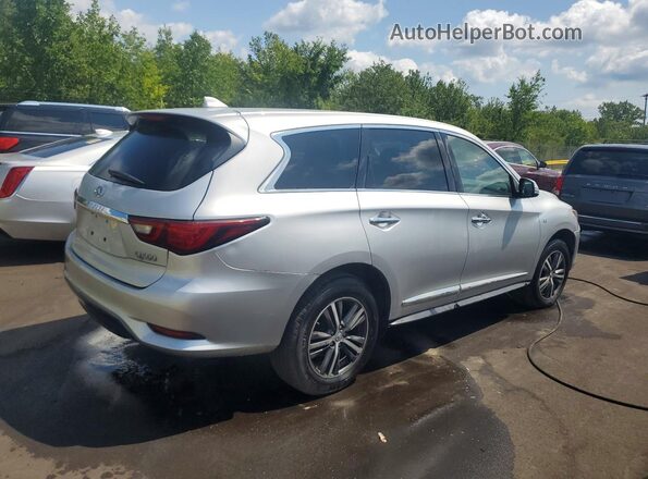5N1DL0MMXJC534138 2018 INFINITI QX60 Silver Задня права чверть
