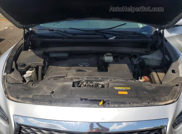 5N1DL0MMXJC534138 2018 INFINITI QX60 Silver Вид підкапотного простору