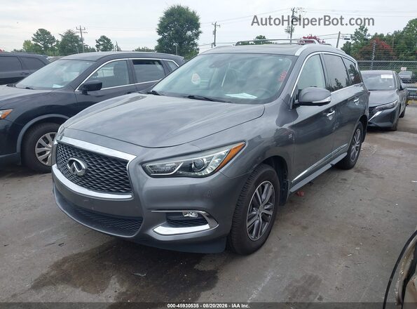 5N1DL0MMXKC506440 2019 INFINITI QX60 Gray Vista tres cuartos delantera izquierda