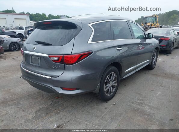 5N1DL0MMXKC506440 2019 INFINITI QX60 Gray Trasero derecho