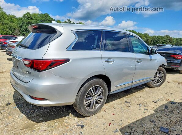 5N1DL0MMXKC511976 2019 INFINITI QX60 Серебряный Задняя правая четверть