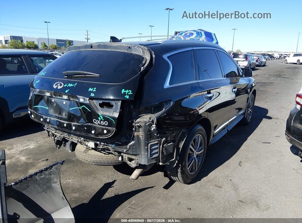 5N1DL0MN0HC515634 2017 INFINITI QX60 Black Задня права чверть