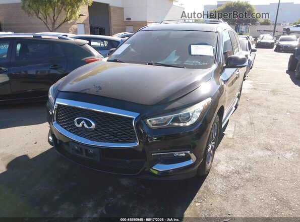 5N1DL0MN0HC515634 2017 INFINITI QX60 Black Передня ліва чверть