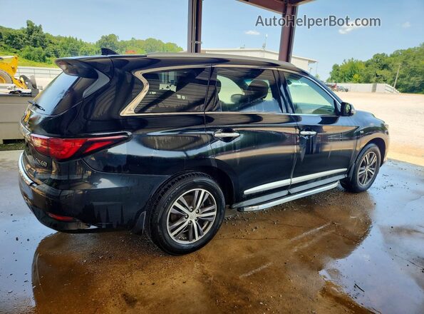 5N1DL0MN0HC543935 2017 INFINITI QX60 Black უკანა მარჯვენა