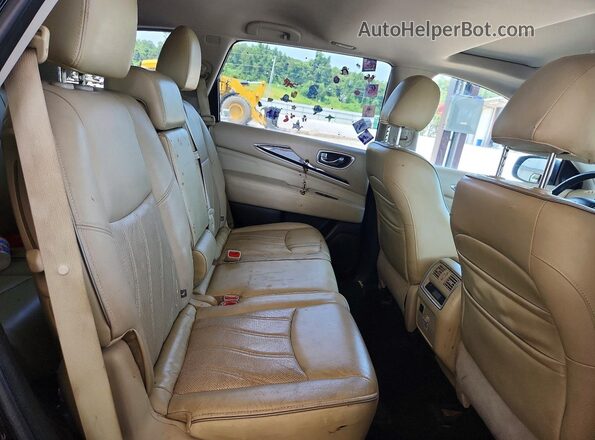 5N1DL0MN0HC543935 2017 INFINITI QX60 Black უკანა სალონის ხედი