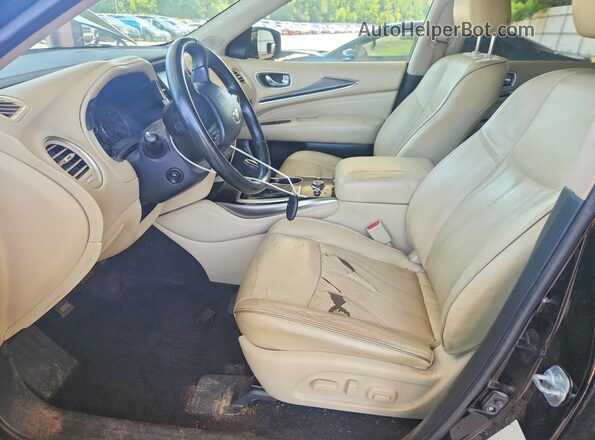 5N1DL0MN0HC543935 2017 INFINITI QX60 Black წინა სალონის ხედი