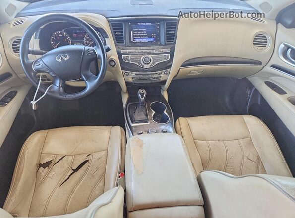 5N1DL0MN0HC543935 2017 INFINITI QX60 Black წინა პანელის ხედი