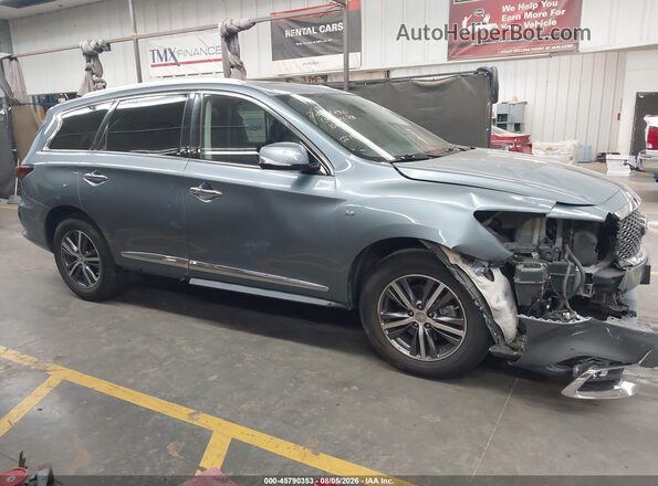 5N1DL0MN0JC500279 2018 INFINITI QX60 Blue Սալոնի հետևի տեսք