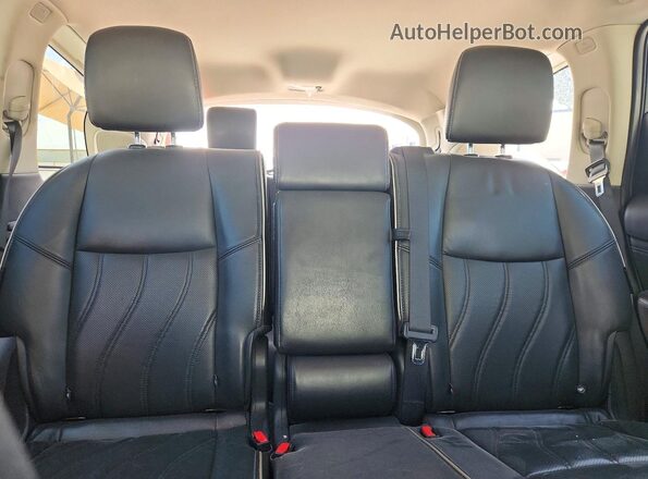 5N1DL0MN0KC501868 2019 INFINITI QX60 White Вид задніх сидінь