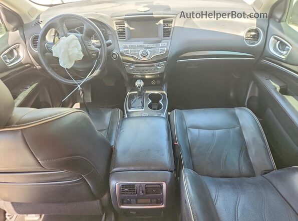 5N1DL0MN0KC501868 2019 INFINITI QX60 White Вид панелі приладів