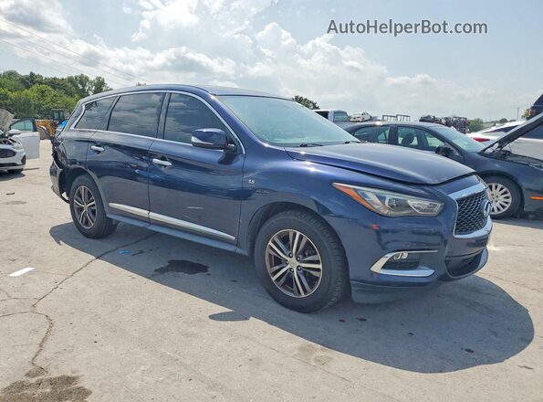 5N1DL0MN1HC505906 2017 INFINITI QX60 Blue Przód prawy