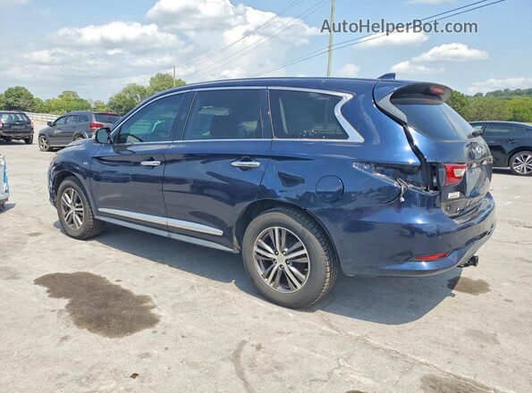 5N1DL0MN1HC505906 2017 INFINITI QX60 Blue Tył lewy