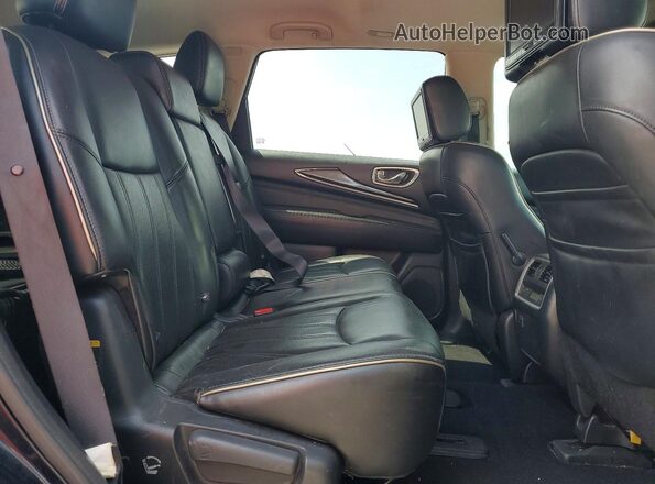 5N1DL0MN1HC505906 2017 INFINITI QX60 Blue Widok wnętrza z tyłu