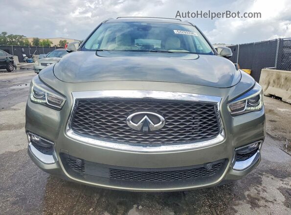 5N1DL0MN1HC507784 2017 INFINITI QX60 Green Front view