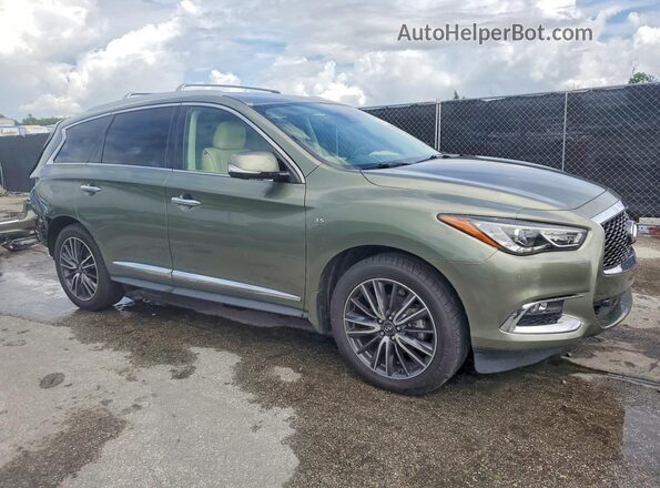 5N1DL0MN1HC507784 2017 INFINITI QX60 Green Front right