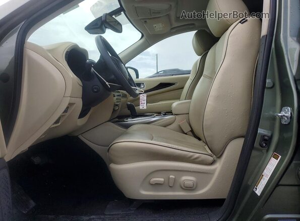 5N1DL0MN1HC507784 2017 INFINITI QX60 Green Front interior view