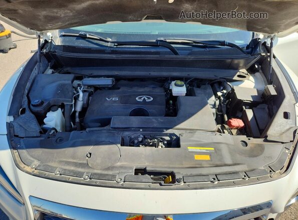 5N1DL0MN1HC518171 2017 INFINITI QX60 White Widok komory silnika