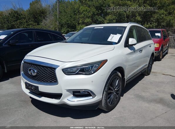 5N1DL0MN1HC558721 2017 INFINITI QX60 Cream Առջևի ձախ երեք քառորդ տեսարան