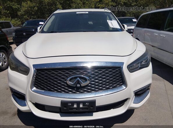 5N1DL0MN1HC558721 2017 INFINITI QX60 Cream Սարքավորումների վահանակի տեսք