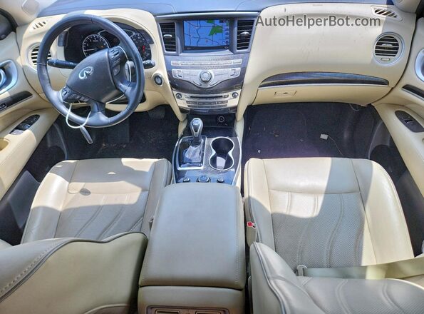 5N1DL0MN1HC561196 2017 INFINITI QX60 White Dashboard view