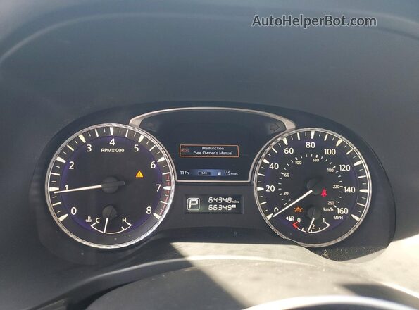5N1DL0MN1KC558323 2019 INFINITI QX60 Blue Սարքավորումների վահանակի տեսք