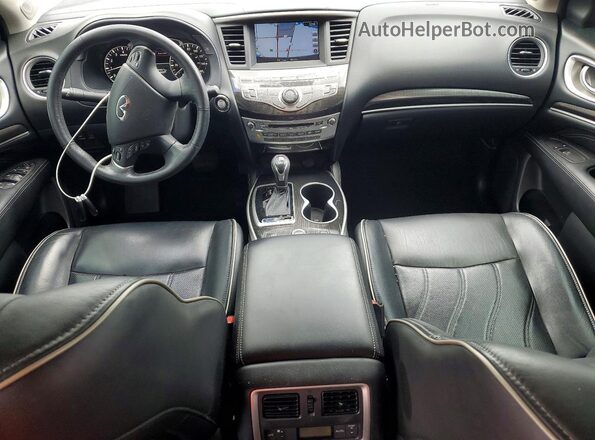 5N1DL0MN2HC515215 2017 INFINITI QX60 White Առջևի վահանակի տեսք