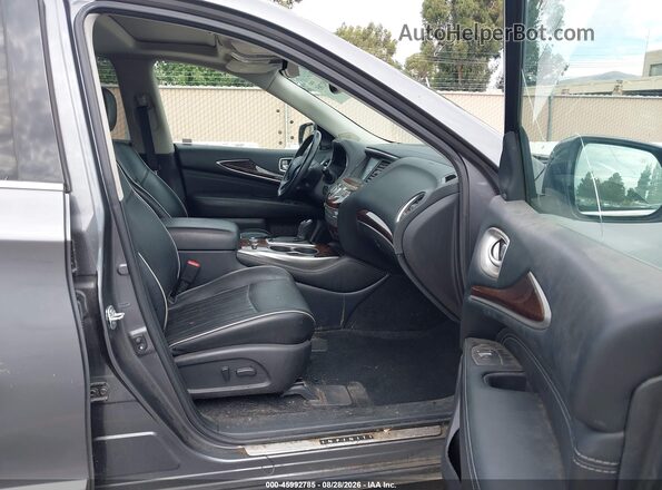 5N1DL0MN2HC521080 2017 INFINITI QX60 Gray Front interior view