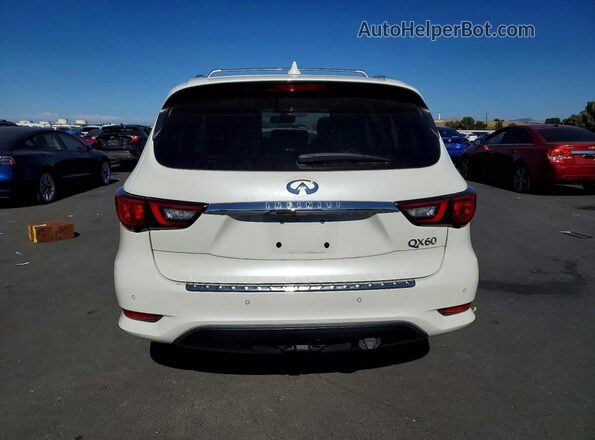 5N1DL0MN2KC527825 2019 INFINITI QX60 White Rear view