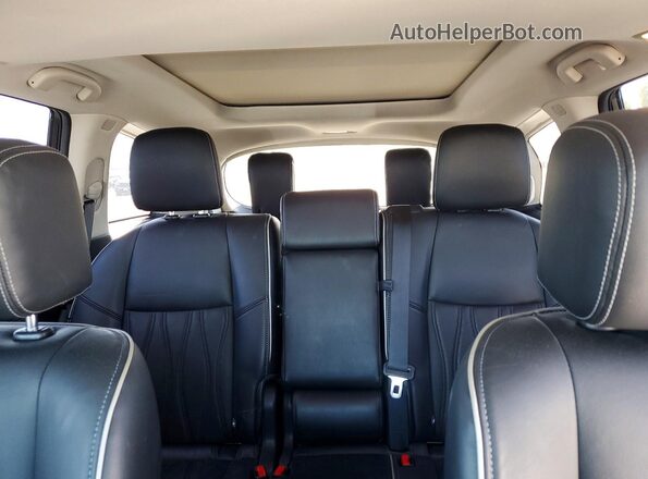 5N1DL0MN2KC527825 2019 INFINITI QX60 White Rear seats view