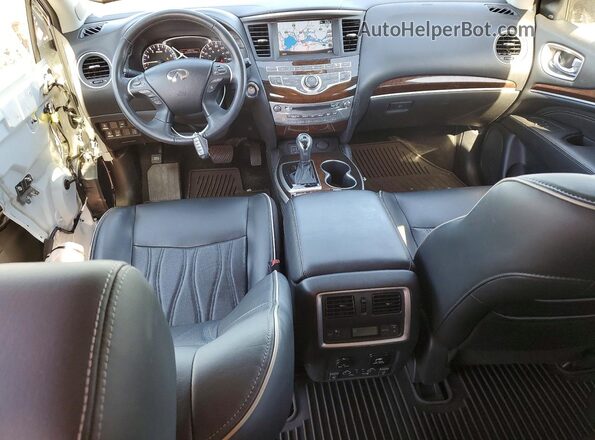 5N1DL0MN2KC527825 2019 INFINITI QX60 White Dashboard view