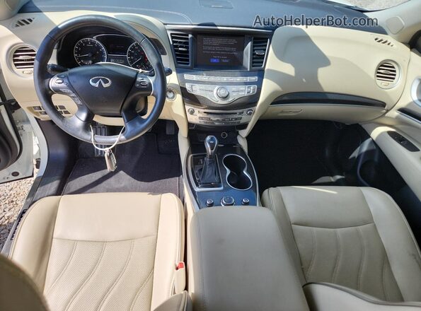 5N1DL0MN2LC505339 2020 INFINITI QX60 White Widok deski rozdzielczej
