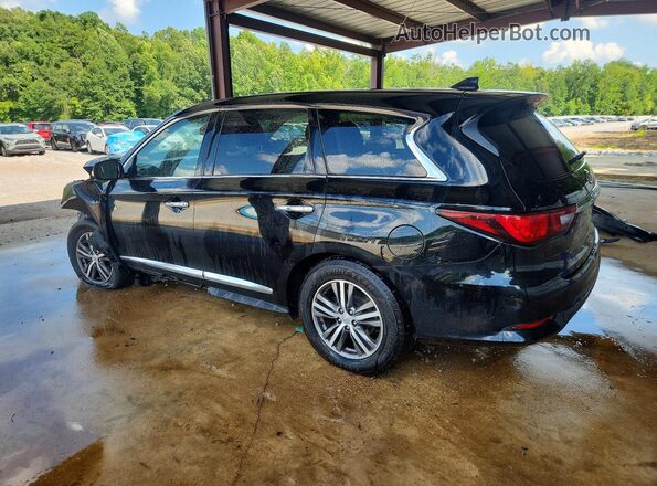 5N1DL0MN2LC523615 2020 INFINITI QX60 Black უკანა მარცხენა