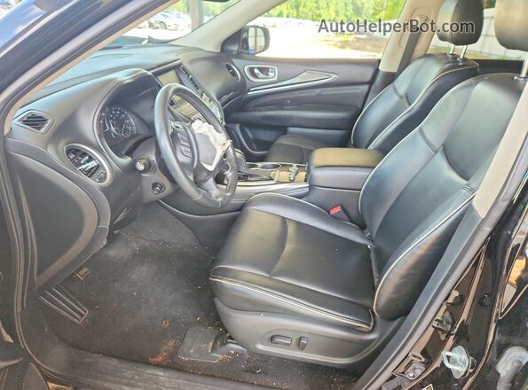 5N1DL0MN2LC523615 2020 INFINITI QX60 Black წინა სალონის ხედი