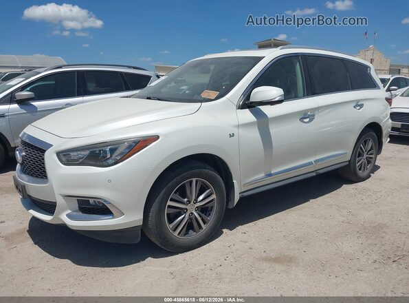 5N1DL0MN3HC543315 2017 INFINITI QX60 White წინა მარცხენა ხედი სამი მეოთხედიდან