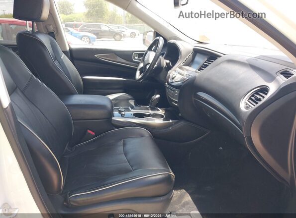 5N1DL0MN3HC543315 2017 INFINITI QX60 White წინა სალონის ხედი