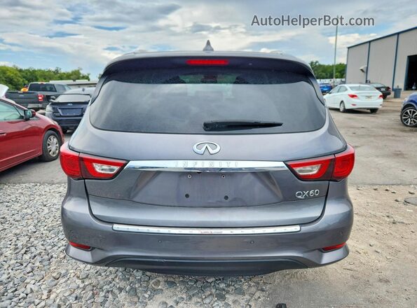 5N1DL0MN3HC544187 2017 INFINITI QX60 Gray Widok z tyłu