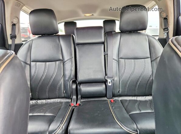 5N1DL0MN3HC544187 2017 INFINITI QX60 Gray Widok tylnych siedzeń
