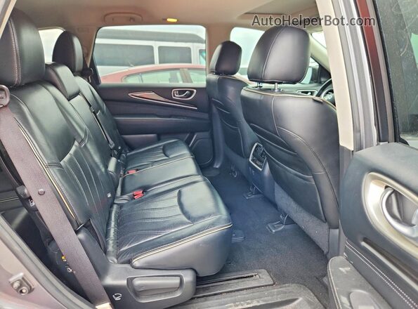 5N1DL0MN3HC544187 2017 INFINITI QX60 Gray Widok wnętrza z tyłu