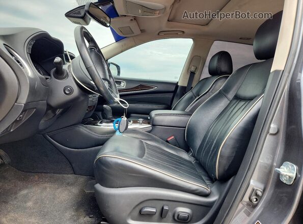 5N1DL0MN3KC507938 2019 INFINITI QX60 Gray წინა სალონის ხედი