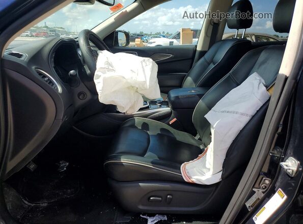 5N1DL0MN3KC534184 2019 INFINITI QX60 Blue Вид салону спереду