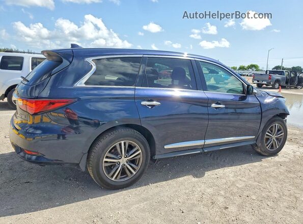 5N1DL0MN3KC534184 2019 INFINITI QX60 Blue Задня права чверть