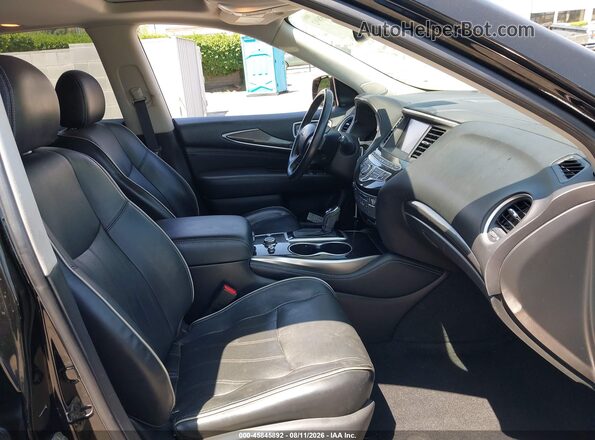 5N1DL0MN3KC556380 2019 INFINITI QX60 Black Front interior view
