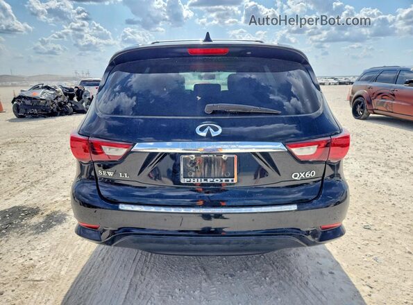 5N1DL0MN4HC515748 2017 INFINITI QX60 Black Հետևի տեսք