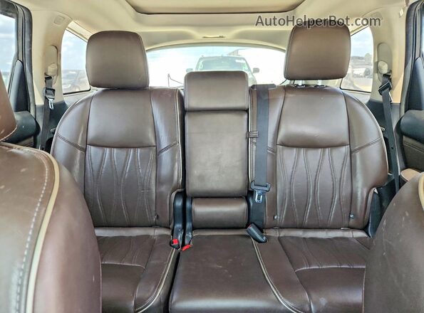 5N1DL0MN4HC515748 2017 INFINITI QX60 Black Հետևի նստատեղերի տեսք