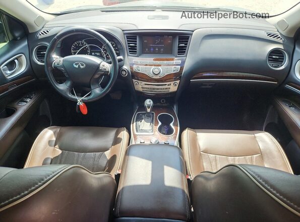 5N1DL0MN4HC515748 2017 INFINITI QX60 Black Առջևի վահանակի տեսք