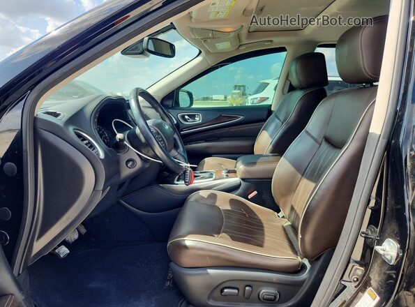 5N1DL0MN4HC515748 2017 INFINITI QX60 Black Սալոնի դիմացի տեսք