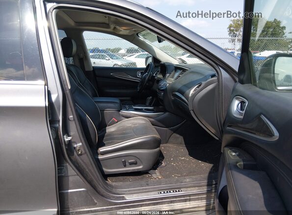 5N1DL0MN4HC559832 2017 INFINITI QX60 Серый Вид салона спереди