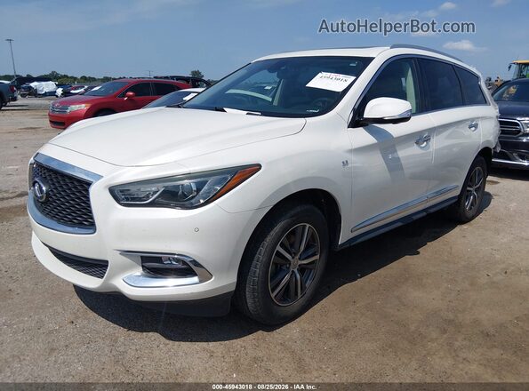 5N1DL0MN4JC508806 2018 INFINITI QX60 White Vista tres cuartos delantera izquierda